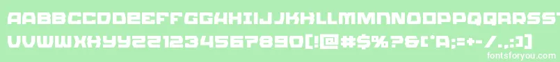 Шрифт Olympiccarrier – белые шрифты на зелёном фоне
