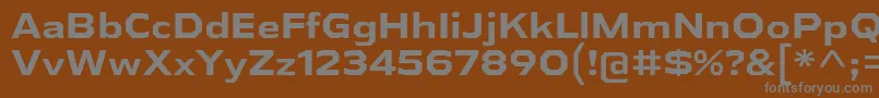 Шрифт AthabascaExBd – серые шрифты на коричневом фоне