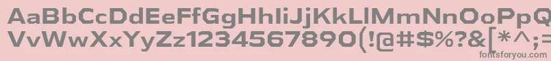 AthabascaExBd Font – Gray Fonts on Pink Background