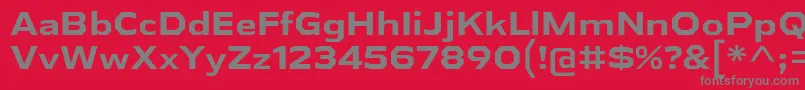 AthabascaExBd Font – Gray Fonts on Red Background