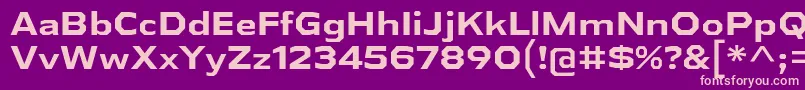 AthabascaExBd Font – Pink Fonts on Purple Background