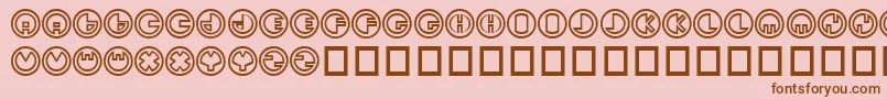 Sirkhular Font – Brown Fonts on Pink Background