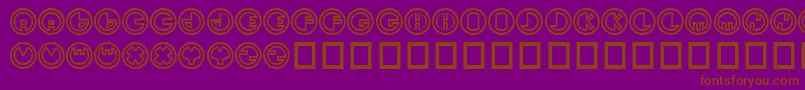 Sirkhular Font – Brown Fonts on Purple Background