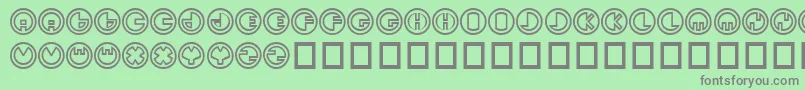 Sirkhular Font – Gray Fonts on Green Background