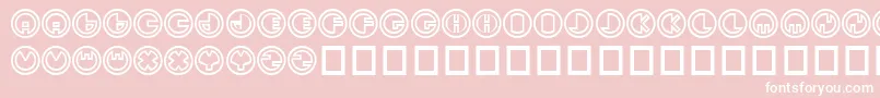 Sirkhular Font – White Fonts on Pink Background