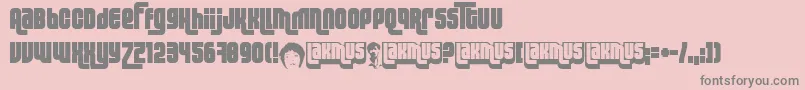 Lakmus Font – Gray Fonts on Pink Background