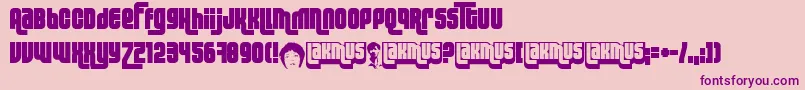 Lakmus Font – Purple Fonts on Pink Background