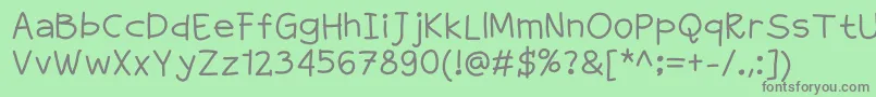 Greatade Font – Gray Fonts on Green Background