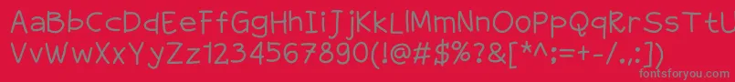 Greatade Font – Gray Fonts on Red Background
