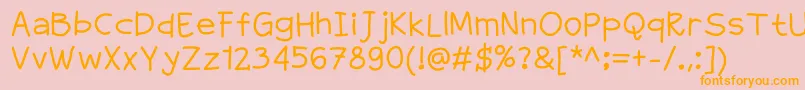Greatade Font – Orange Fonts on Pink Background