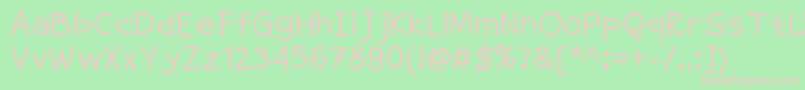 Greatade Font – Pink Fonts on Green Background