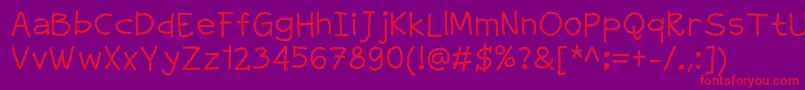 fuente Greatade – Fuentes Rojas Sobre Fondo Morado