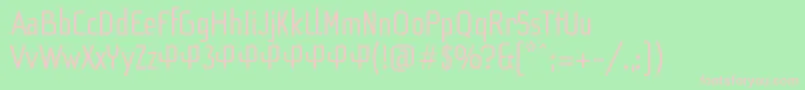 F3SecuenciaRoundRegularFfp Font – Pink Fonts on Green Background