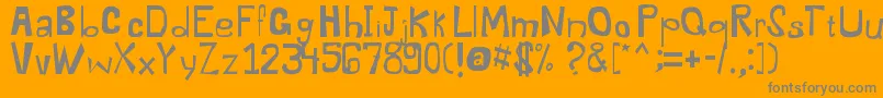 More about Dysentery Font Dysentery Font – Gray Fonts on Orange Background