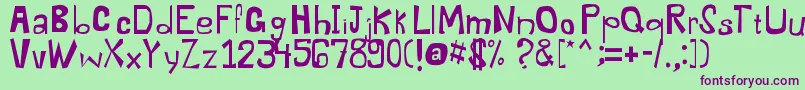 More about Dysentery Font Dysentery Font – Purple Fonts on Green Background