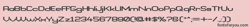 BraveNewEraFlatG98 Font – Black Fonts on Pink Background