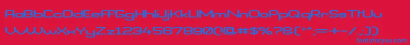 BraveNewEraFlatG98 Font – Blue Fonts on Red Background