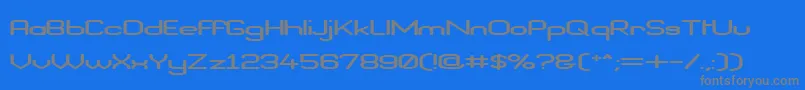 BraveNewEraFlatG98 Font – Gray Fonts on Blue Background