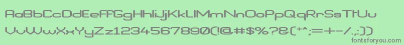 BraveNewEraFlatG98 Font – Gray Fonts on Green Background