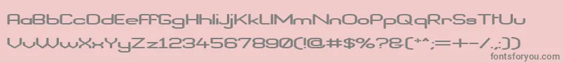 BraveNewEraFlatG98 Font – Gray Fonts on Pink Background