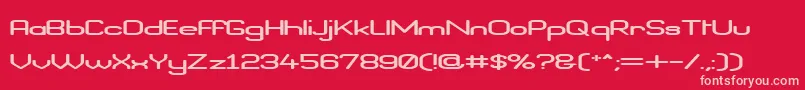 BraveNewEraFlatG98 Font – Pink Fonts on Red Background