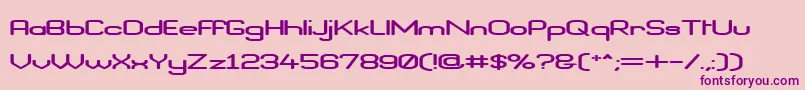 BraveNewEraFlatG98 Font – Purple Fonts on Pink Background