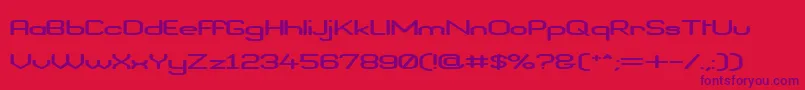 BraveNewEraFlatG98 Font – Purple Fonts on Red Background