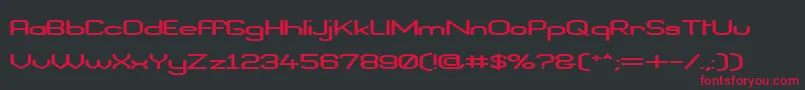 BraveNewEraFlatG98 Font – Red Fonts on Black Background