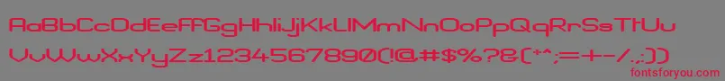 BraveNewEraFlatG98 Font – Red Fonts on Gray Background