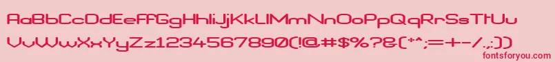 BraveNewEraFlatG98 Font – Red Fonts on Pink Background