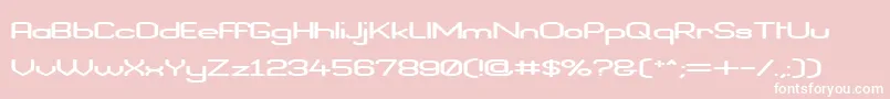 BraveNewEraFlatG98 Font – White Fonts on Pink Background