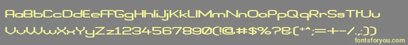 BraveNewEraFlatG98 Font – Yellow Fonts on Gray Background