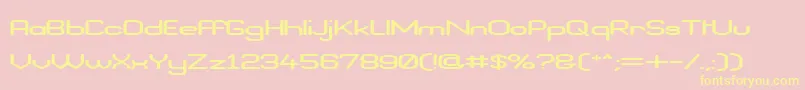 BraveNewEraFlatG98 Font – Yellow Fonts on Pink Background