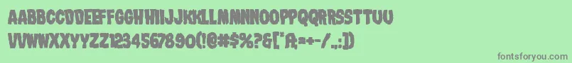 Nightmarealleybold Font – Gray Fonts on Green Background