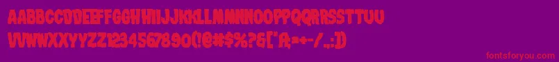 Nightmarealleybold Font – Red Fonts on Purple Background