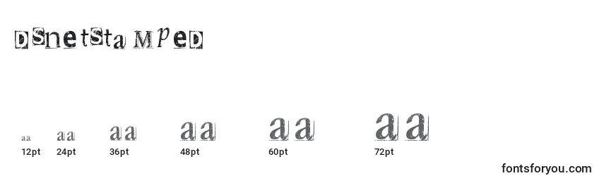 DsnetStamped Font Sizes
