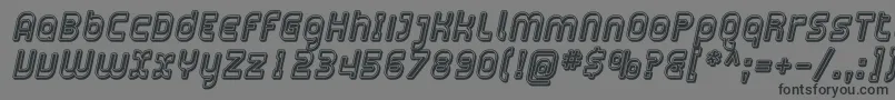 Plasma14 Font – Black Fonts on Gray Background