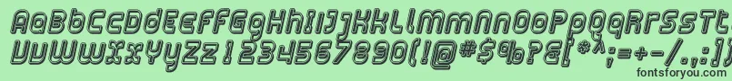 Plasma14-fontti – mustat fontit vihreällä taustalla
