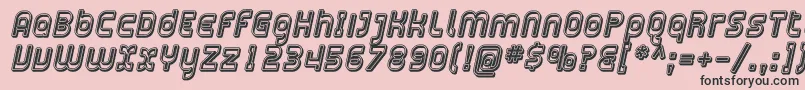 Plasma14 Font – Black Fonts on Pink Background