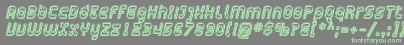 Plasma14 Font – Green Fonts on Gray Background