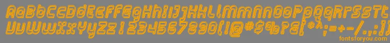 Plasma14 Font – Orange Fonts on Gray Background