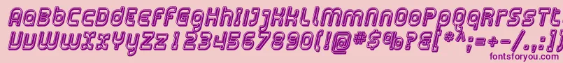 Plasma14 Font – Purple Fonts on Pink Background