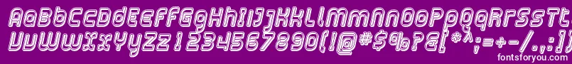 Plasma14 Font – White Fonts on Purple Background