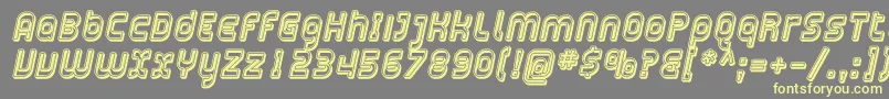 Plasma14 Font – Yellow Fonts on Gray Background