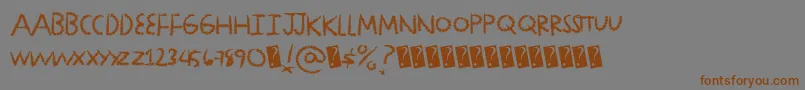 Diamondlux Font – Brown Fonts on Gray Background
