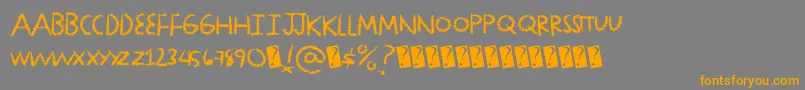 Police Diamondlux – polices orange sur fond gris