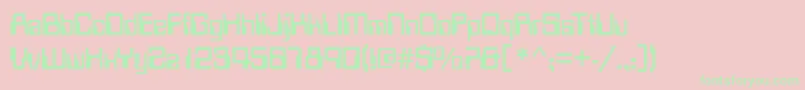 ComputerRegular Font – Green Fonts on Pink Background