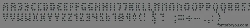 フォントPeexExtralight – 黒い文字の灰色の背景