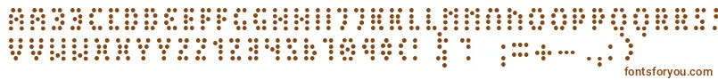 Шрифт PeexExtralight – коричневые шрифты на белом фоне