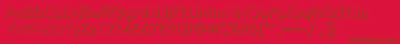 FuturisvolumecttRegular Font – Brown Fonts on Red Background